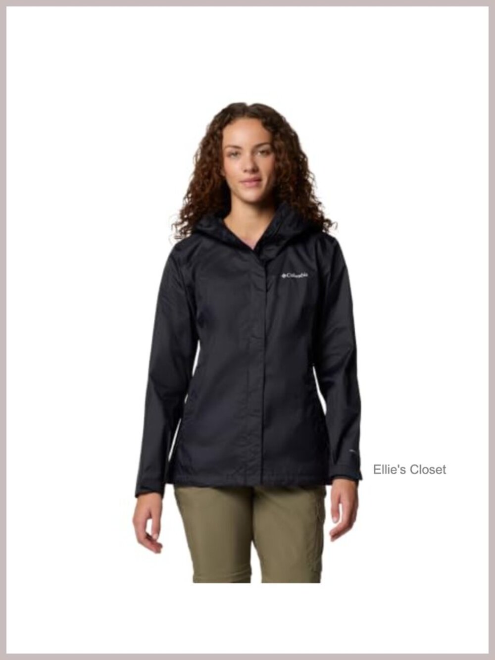 Waterproof Rain Jacket Packable Adjustable Hood